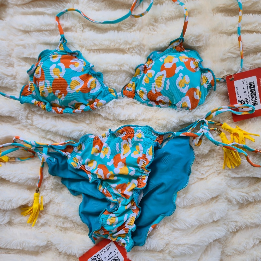 🌞🌴 For Sale: Brand New NWT Rio de Sol Bikini – Vibrant & Ready to Shine!
